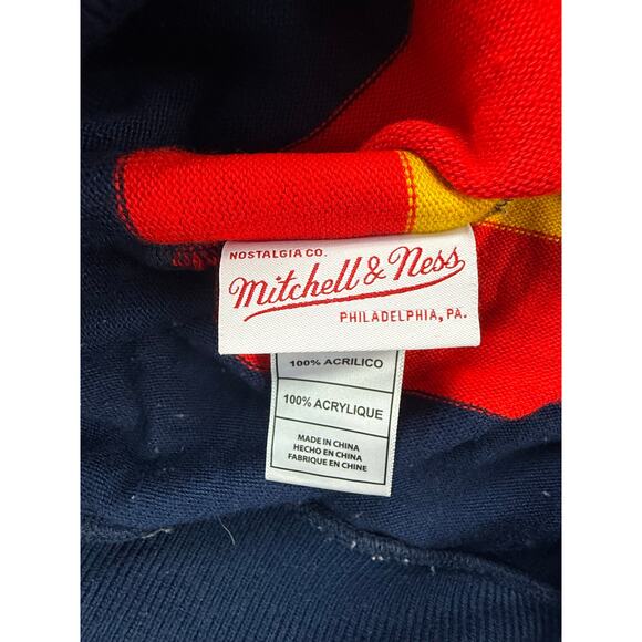 Mitchell & Ness Houston Astros Cooperstown Rainbow Sweater Sz 36 S Navy MLB Mens - Picture 4 of 12